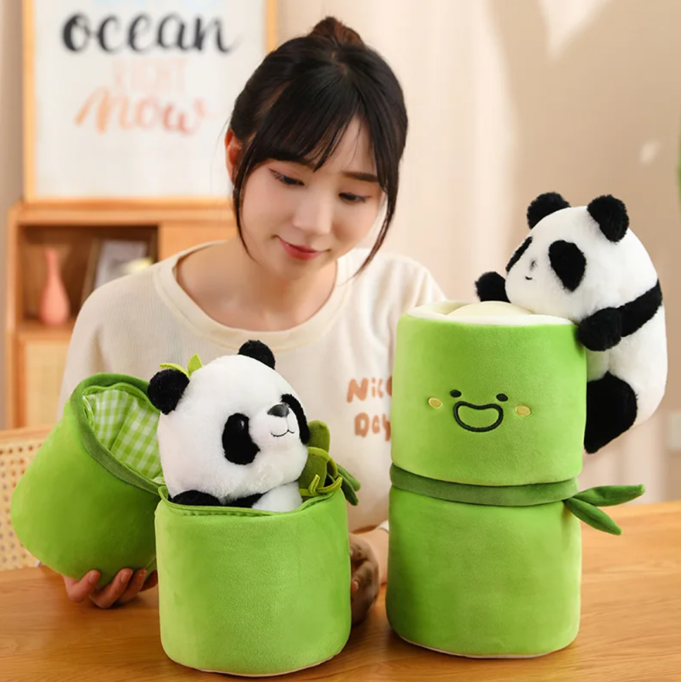 Cute Panda Plush Doll Soft Panda Stuffed Bear Plush Hugging Pillow for Kids Birthday [ LOWEST PRICE GUARANTEE ]