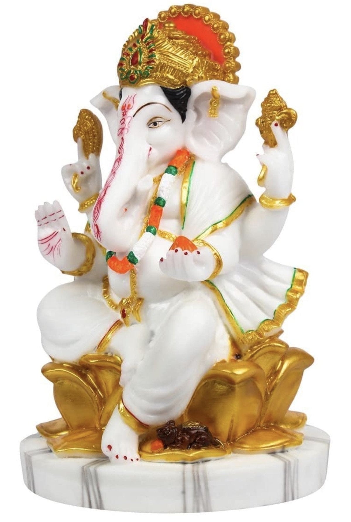Ganesha Marble Statue ( Large ) - shopgiftsworld