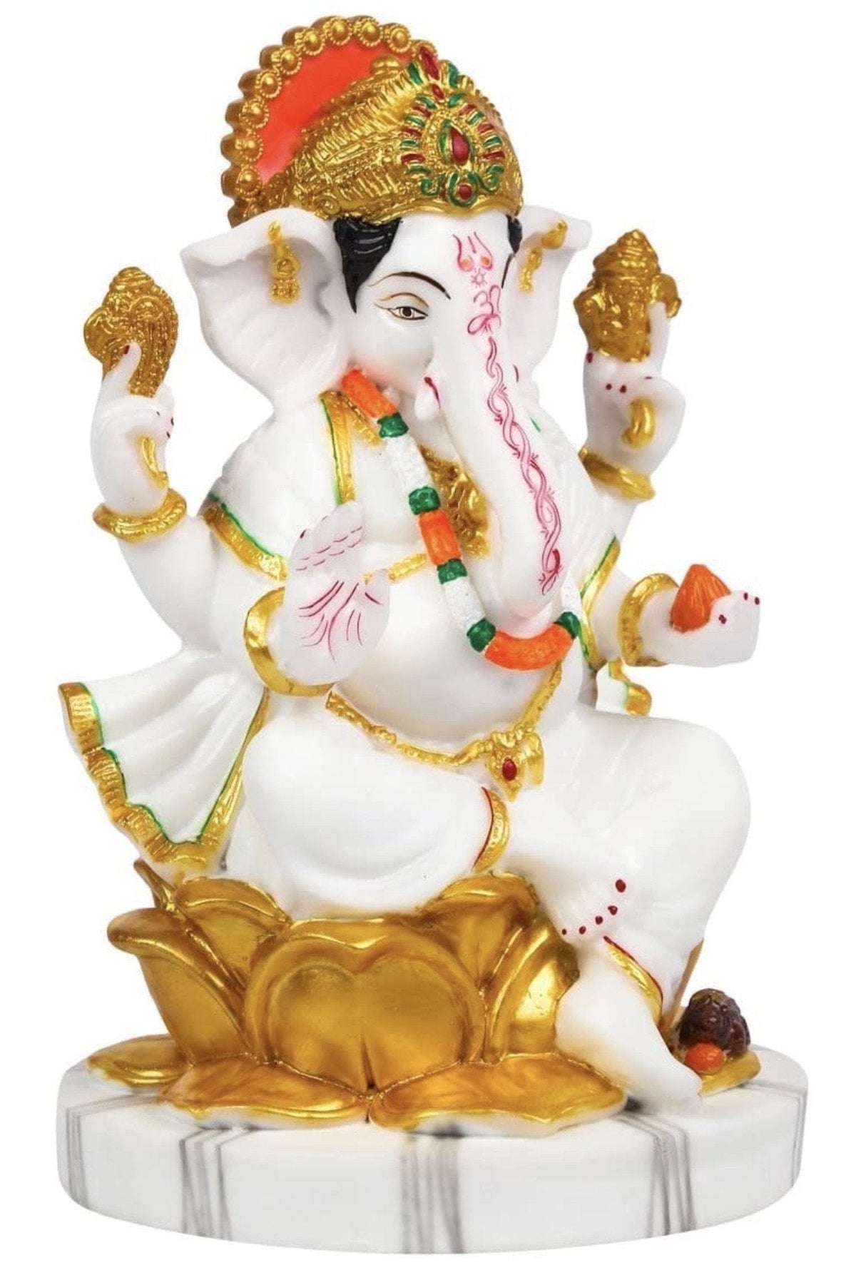 Ganesha Marble Statue ( Large ) - shopgiftsworld
