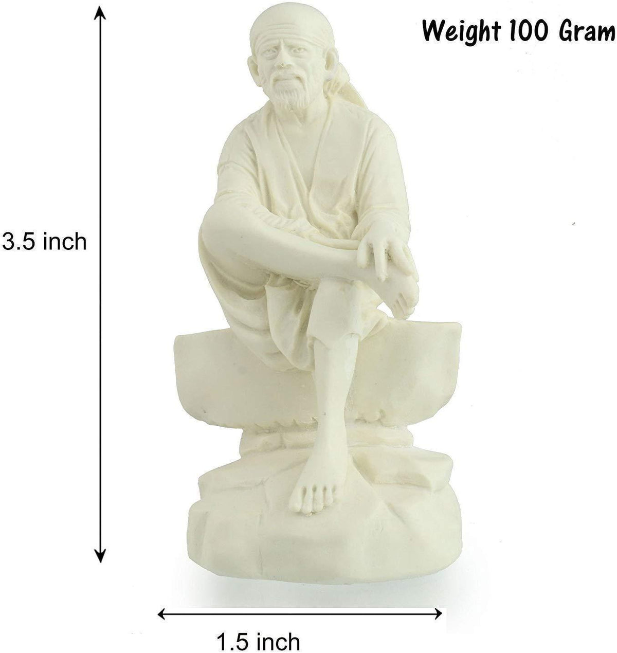 Handcrafted Sai Baba Idol For Car/Home - shopgiftsworld