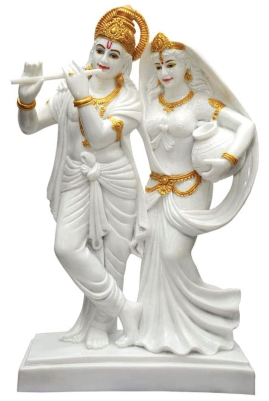 Krishna-Radha Marble Statue - shopgiftsworld