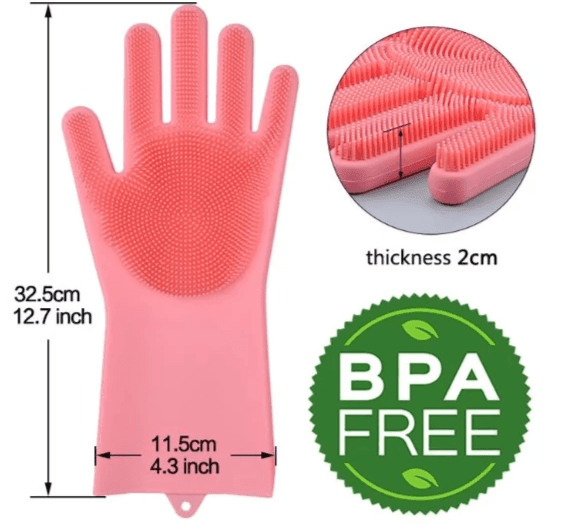 Silicone Scrubbing Gloves - shopgiftsworld
